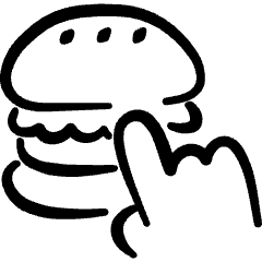 Food Delivery Service Ordering Fastfood Icon from Freehand Set