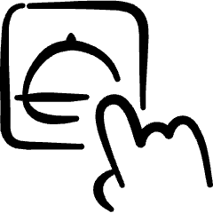 Food Delivery Service Ordering Icon from Freehand Set