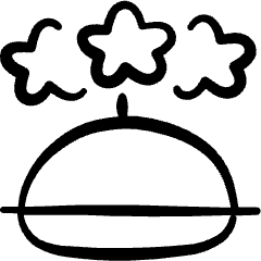 Food Delivery Service Rating Stars Icon from Freehand Set