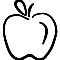 Fruit Apple Icon from Freehand Set