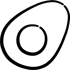 Fruit Avocado 2 Icon from Freehand Set