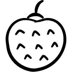 Fruit Longan Icon from Freehand Set