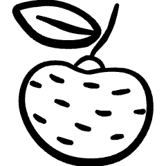 Fruit Lychee Icon from Freehand Set