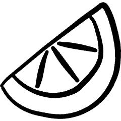 Fruit Orange Slice Icon from Freehand Set