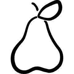 Fruit Pear Icon from Freehand Set