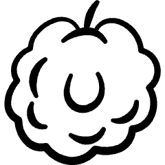 Fruit Sugar Apple Icon from Freehand Set