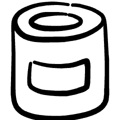 Meal Can Icon from Freehand Set