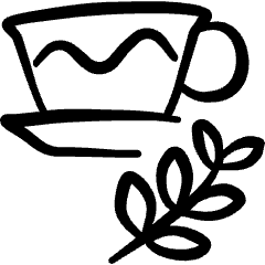 Tea Cup Herbal Icon from Freehand Set