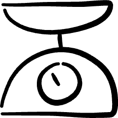 Tools Kitchen Scale Icon from Freehand Set