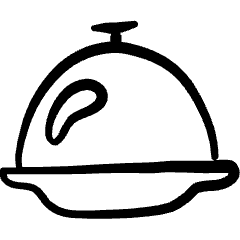 Tools Kitchen Serving Dome Icon from Freehand Set