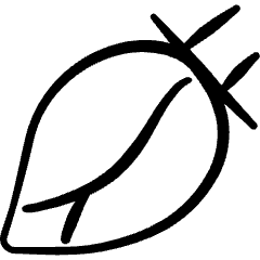 Vegetable Banana Flower Icon from Freehand Set