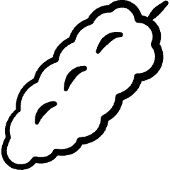 Vegetable Bittermelon Icon from Freehand Set