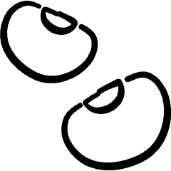 Vegetable Black Bean Icon from Freehand Set