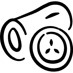 Vegetable Cucumber Slice 2 Icon from Freehand Set