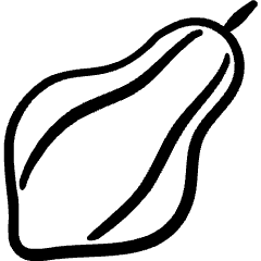 Vegetable Hubbard Squash Icon from Freehand Set