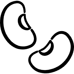 Vegetable Kidney Bean Icon from Freehand Set