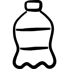 Water Bottle Icon from Freehand Set