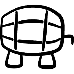 Wine Barrel Icon from Freehand Set