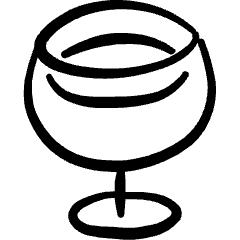 Wine Glass 1 Icon from Freehand Set