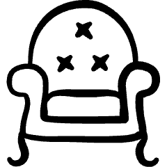 Armchair 1 Icon from Freehand Set