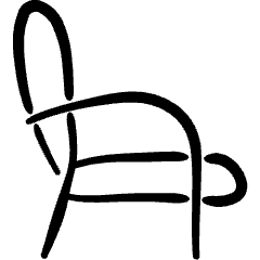 Armchair 3 Icon from Freehand Set