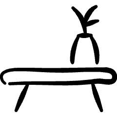 Decoration Flowers Table Icon from Freehand Set