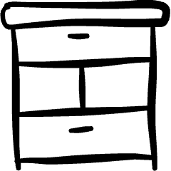 Dresser Drawers 1 Icon from Freehand Set