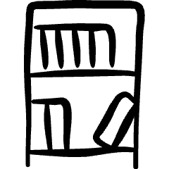 Shelf Books 1 Icon from Freehand Set