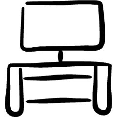 Shelf Tv 1 Icon from Freehand Set