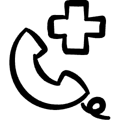 Ambulance Call 1 Icon from Freehand Set