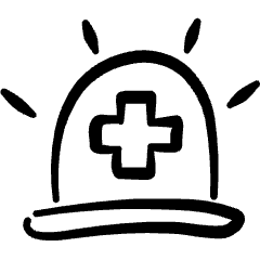 Ambulance Emergency Siren Icon from Freehand Set