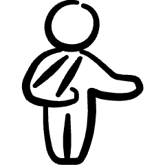 Cast Arm Icon from Freehand Set