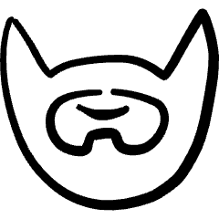 Beard Style Icon from Freehand Set