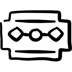 Shaving Razor Icon from Freehand Set