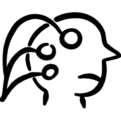 Brain Head Network Icon from Freehand Set