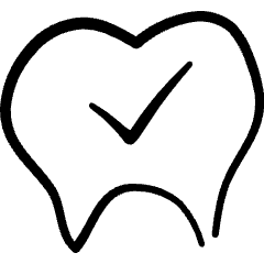 Dentistry Tooth Check Icon from Freehand Set