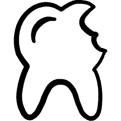 Dentistry Tooth Chipped 1 Icon from Freehand Set