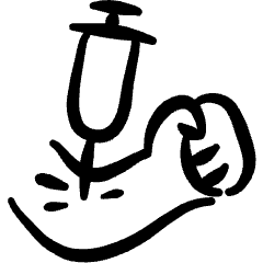 Drugs Injection Icon from Freehand Set