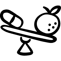 Drugs Nutritioin Balance Icon from Freehand Set