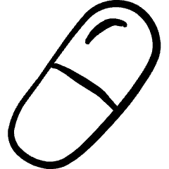 Drugs Pill Icon from Freehand Set