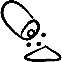 Drugs Powder Icon from Freehand Set