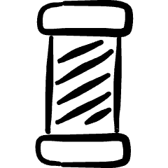 Hair Dress Barber Sign Icon from Freehand Set