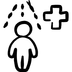 Hospital Shower Icon from Freehand Set