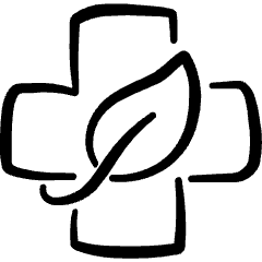 Hospital Cross Sign Alternative Natural Icon from Freehand Set