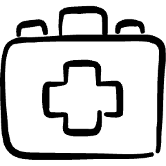 Hospital First Aid Icon from Freehand Set