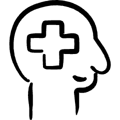 Insurance Head Icon from Freehand Set