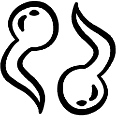 Laboratory Sperm Icon from Freehand Set