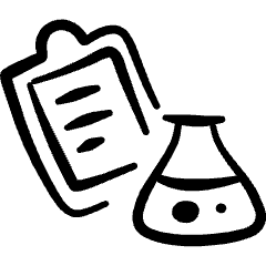 Laboratory Test Tube Report Icon from Freehand Set