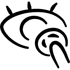 Make Up Contact Lens Icon from Freehand Set