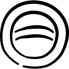 Make Up Powder Tap Icon from Freehand Set